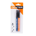 Kit de Canetas Pretas Permanente 2 Peças Dexter