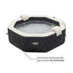 SPA Inflável 1.098L 220V PureSPA Jet&Bubble Deluxe Intex