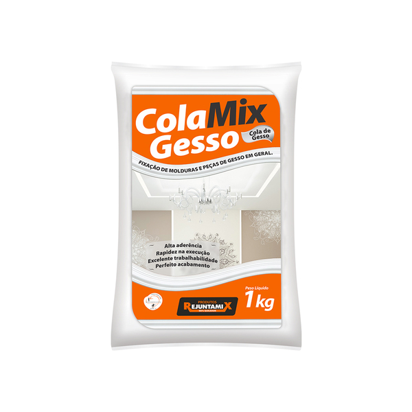 Gesso Cola em Pó Secagem Rápida 1kg Rejuntamix