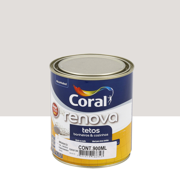 Tinta Acrílica Fosca Renova Interior Exterior Branco 0,9