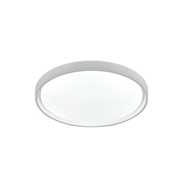 Plafon LED Redondo Branco 51cm Plástico e Aço Montana Hevvy