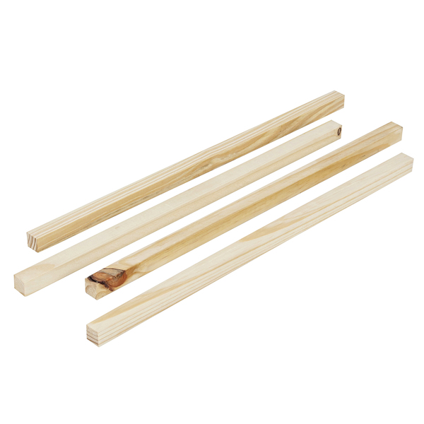 Kit 4 Quadrados de Madeira Pinus 1,9x1,9x50cm Madeiras Lega