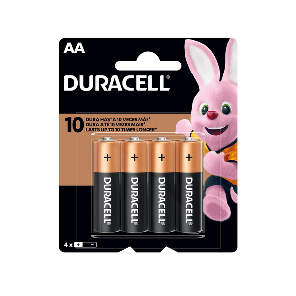 Pilha AA Alcalina Duracell 4 unidades