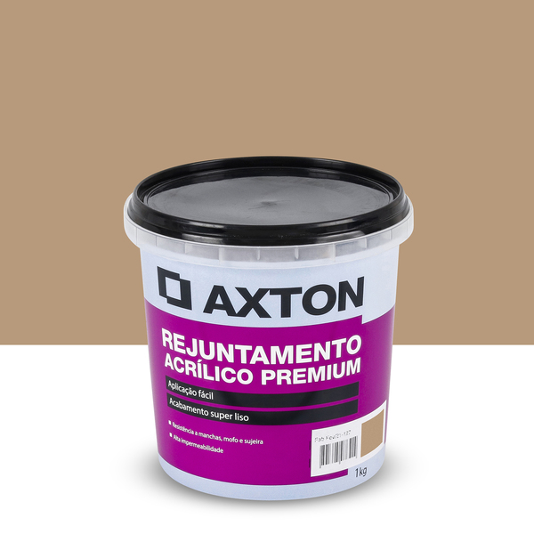 Rejunte Acrílico Premium Amêndoa 1 Kg Axton