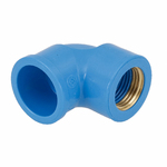 Joelho 90° com Bucha PVC Azul Rosca Solda 1/2" 25mm