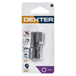 Bit Soquete 6mm 45mm 2 peças Dexter