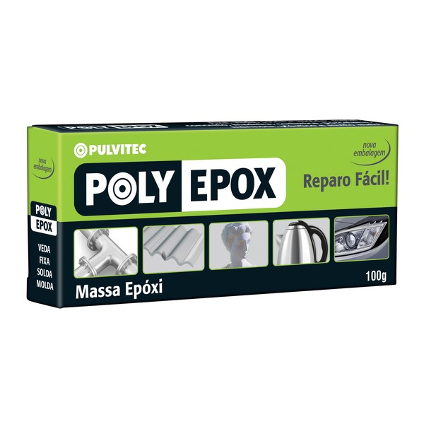 Adesivo Epóxi Cinza Polyepox 100g