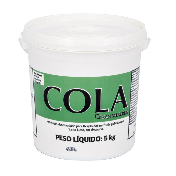 Cola para Rodapé Balde 5Kg Santa Luzia