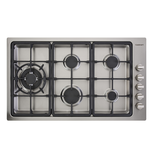 Cooktop Prime à Gás 75cm 220V Aço Inox Cuisinart