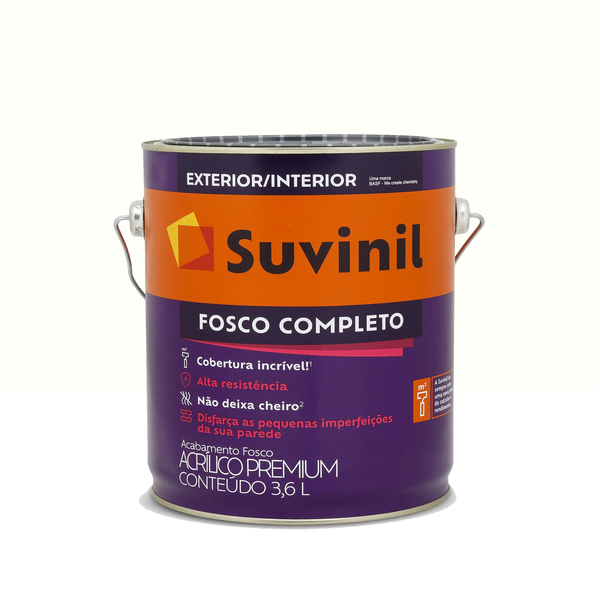 Tinta Acrílica Fosca Interior Exterior Neve 3,6L