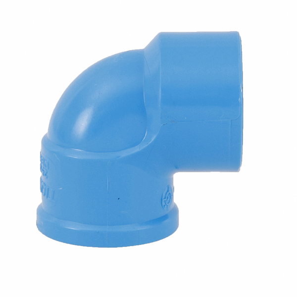 Joelho 90° com Bucha PVC Azul Rosca Solda 1/2" 25mm