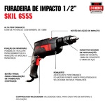 Furadeira de Impacto Skil 570W 1/2" 6555 127V (110V)