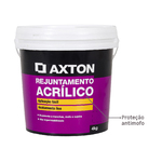 Rejunte Acrilico Cinza Platina 4kg Axton