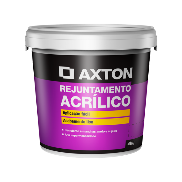 Rejunte Acrilico Cinza Platina 4kg Axton