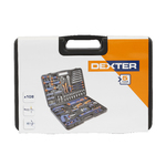 Kit de Ferramentas Dexter Aço Cromo-Vanádio 108 Peças