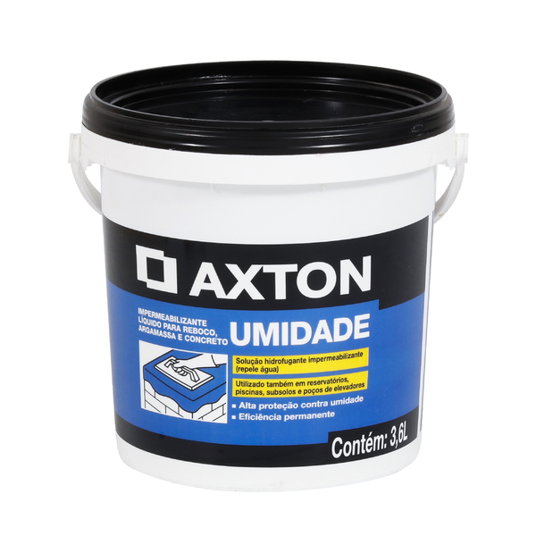 Aditivo Impermeabilizante Umidade 3,6L Branco <em class="search-results-highlight">Axton</em>