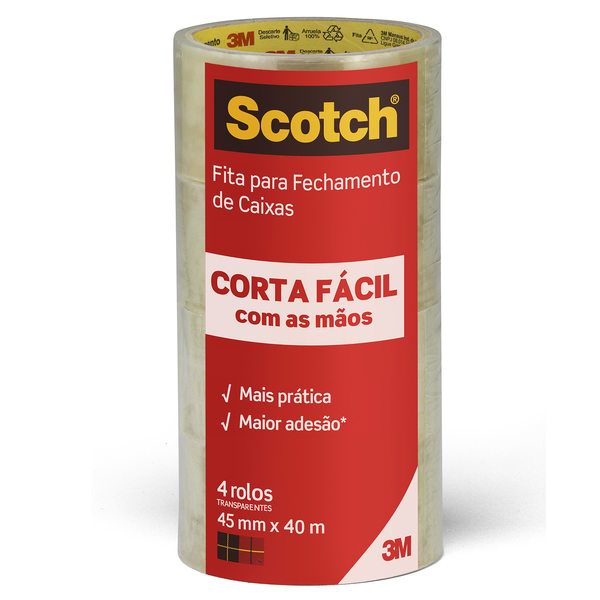 Fita Emp. corta facil 45mmx40m c/4