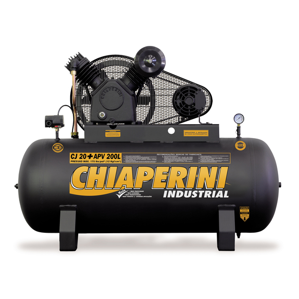 Compressor de Ar CJ 20 + APV 200L 5HP 220V (380V) Chiaperini