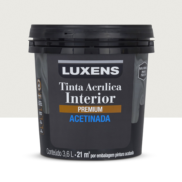 Tinta Acrílica Acetinada Premium Interior Gelo 3,6L