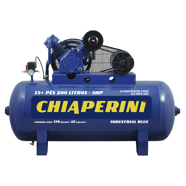 Compressor de Ar CJ 15+ Pés 200L Blue 3HP 220/380V Chiaperini