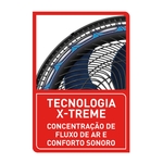 Ventilador de Mesa Arno 40cm 127V Preto Azul X-Treme VE70