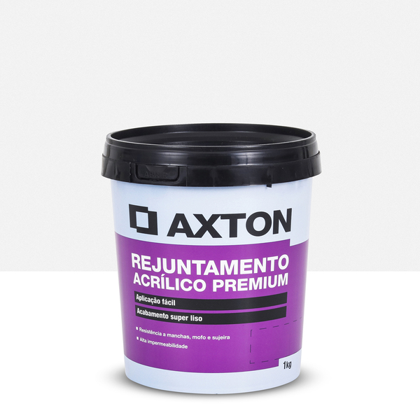 Rejunte Acrílico Rejunte Base Plástica Branco 1kg Axton