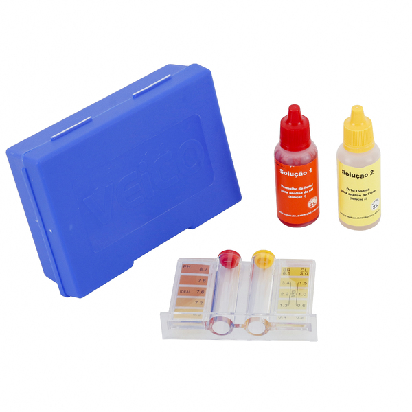 Kit Teste de pH e Cloro para Piscina Fluidra