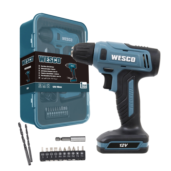 Furadeira e Parafusadeira Wesco 12V 3/8" WS2550K Bivolt