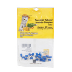 Terminal Isolado Tubolar Simples 2,5mm² C8 20Pçs Sforplast