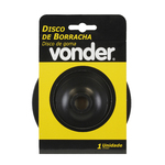 Disco Borracha 4.1/2" para Esmerilhadeira e Lixadeira Vonder