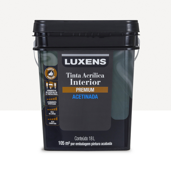 Tinta Acrílica Acetinada Premium Interior Branca 18L