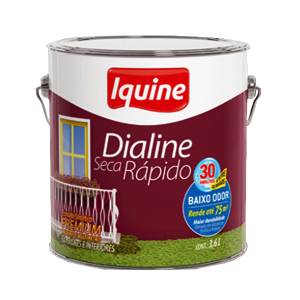 Esmalte Dialine Secagem Rápida Brilhante Branco Gelo 3,6L