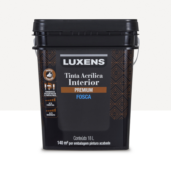 Tinta Acrílica Fosca Premium Interior Branca 18L