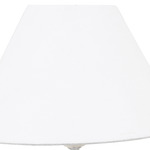 Abajur Branco Madeira BM Lamps