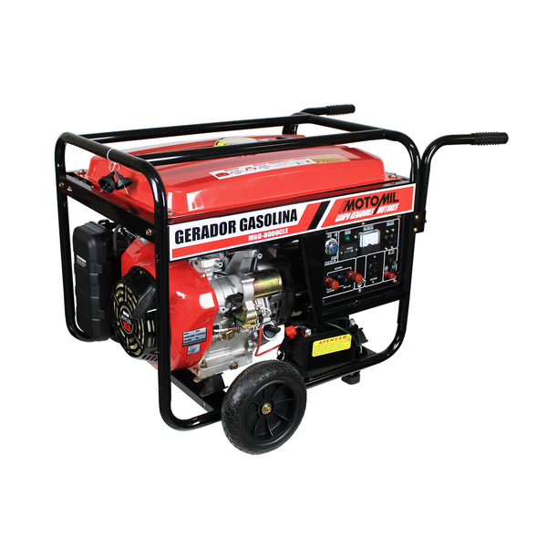 Gerador de Energia Gasolina 6,5Kva MGG-8000CLE Bivolt Motomil