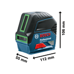 Nível a Laser Bosch Verde 15m GCL 2-15 G