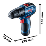 Furadeira e Parafusadeira Bosch Brushless 12V 3/8" GSB 12V-30