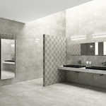 Porcelanato Cimentício Acetinado 83x83 Interno Chicago Grigio