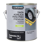 Tinta Acrilica Fosca para Piso Branco Neve 3,6L Luxens