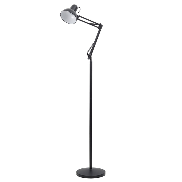 Luminária de Chão Preta Plástico 1,9M Office Lamp Gmh