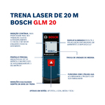 Trena Laser Bosch 20m GLM 20