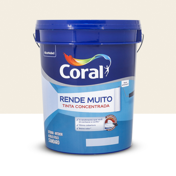 Tinta Acrílica Fosca Rende Muito Interior Exterior Branco 20L