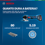 Esmerilhadeira Bosch a Bateria Angular 4,5" 18V GWS 180-LI