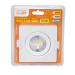 Spot de Embutir Quadrado LED 7W Luz Branca Bronzearte Bivolt