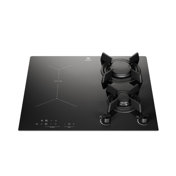 Cooktop 2 Bocas Indução e Gás Preto 220V Built In Electrolux