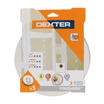 Jogo Lixa Máquina Roto Orbital Drywall Grão 120 225mm Dexter