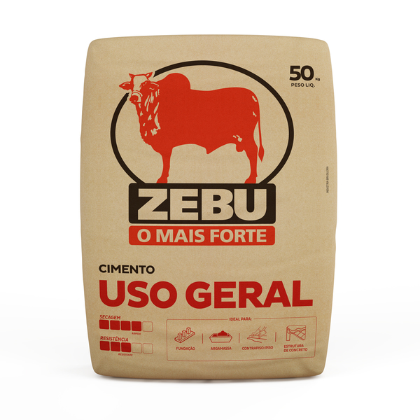 Cimento CPII F32 50kg Uso Geral Zebu