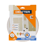 Jogo Lixa Máquina Roto Orbital Drywall Grão 220 225mm Dexter