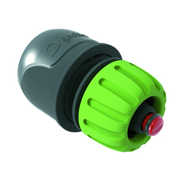 Engate Rápido para Mangueira Plástico Aquastop 1/2" 5/8" Verde