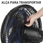 Ventilador de Mesa Arno 40cm 127V Preto Azul X-Treme VE70